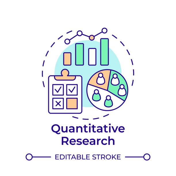 Quantitative research charts and survey data